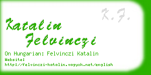 katalin felvinczi business card